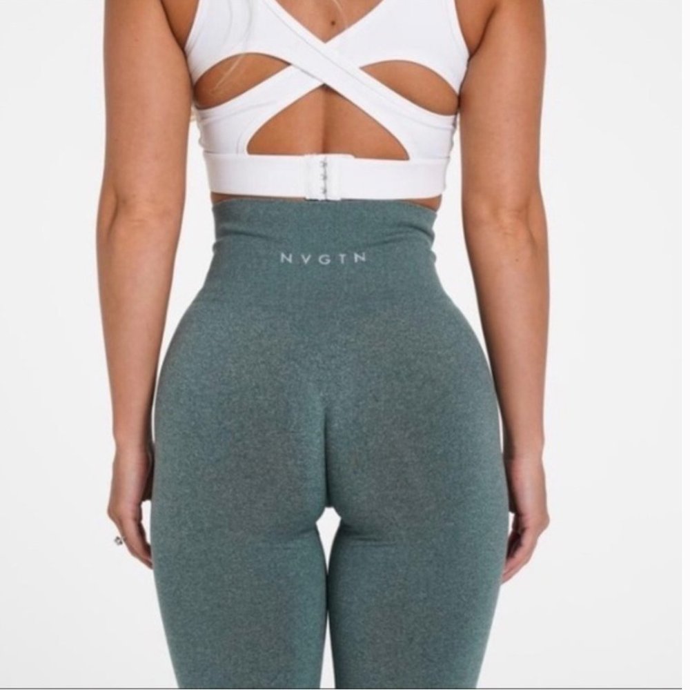 NVGTN Solid Seamless Forest Green Leggings